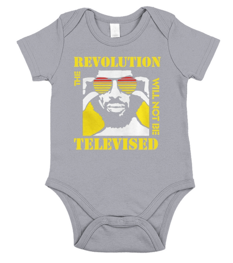 Gil Scott Heron Revolution T-Shirt Short Sleeve Baby One-Piece