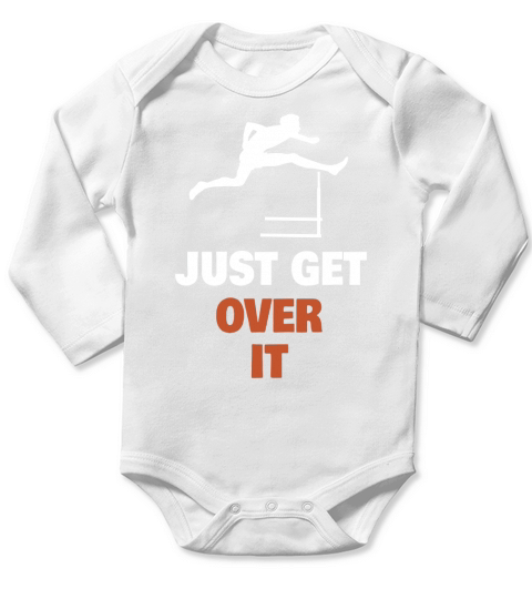 Funny Jumping Hurdles Long Sleeve Baby One-Piece