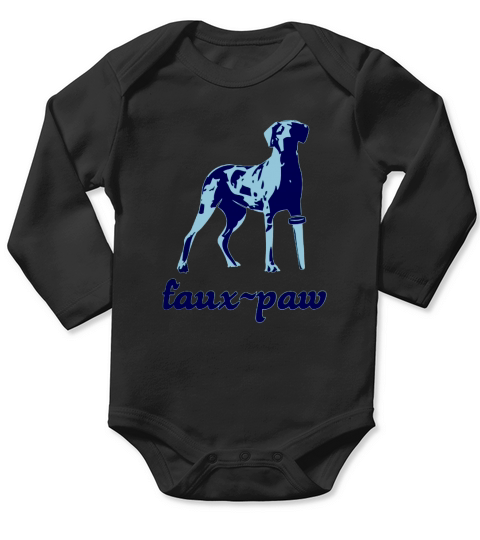 Faux-Paw Long Sleeve Baby One-Piece