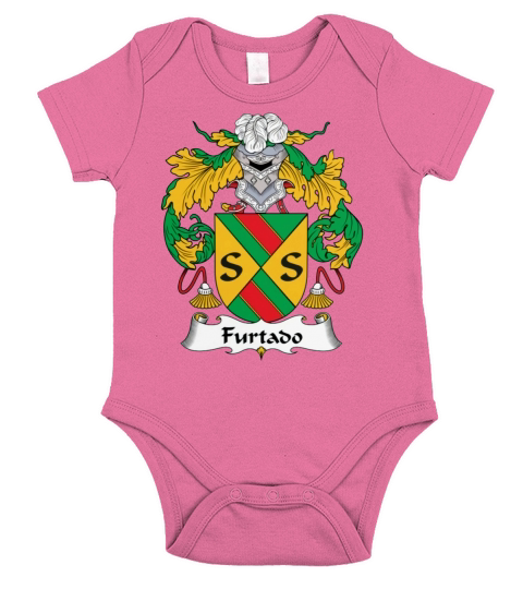 Furtado Family Crest Portuguese Family Crests Short Sleeve Baby One-Piece