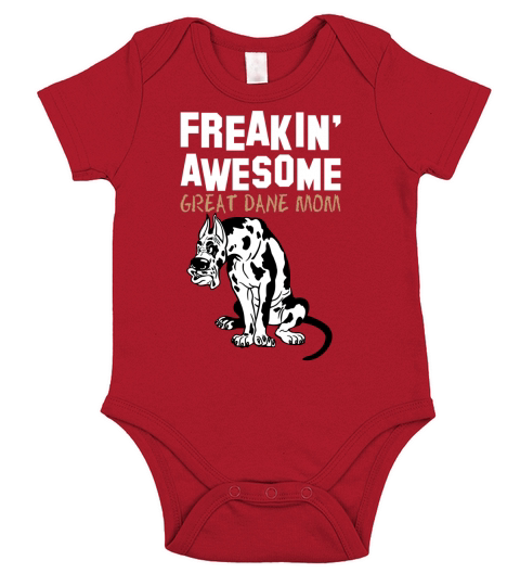 Freaking Awesome Great Dane Mom Short Sleeve Baby One-Piece