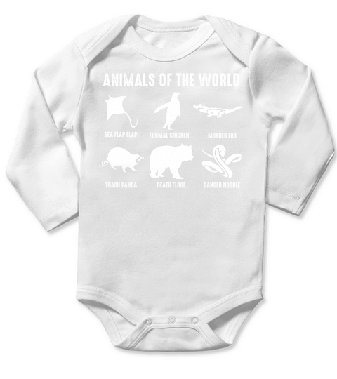 Animals Of The World Sea Flap Flap Formal Chicken Long Sleeve Baby One-Piece