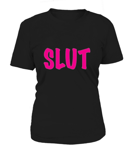 Womens Slut: pink print T-shirt Women's T-Shirt