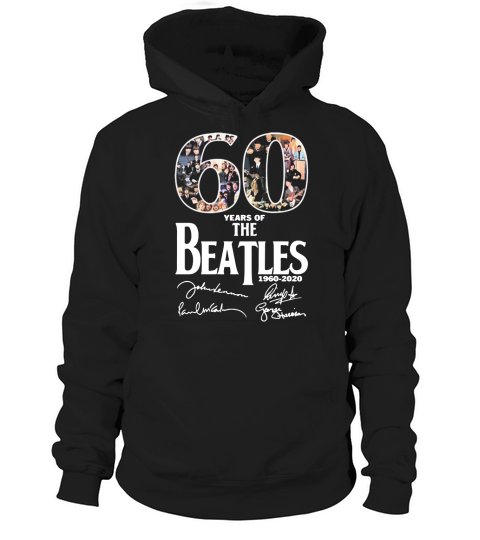 The Beatles 60th Anniversary 1960-2020 Signature Hoodie Unisex