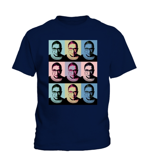 Notorious RBG – Ruth Bader Ginsburg – Pink Wave shirt Kids T-Shirt