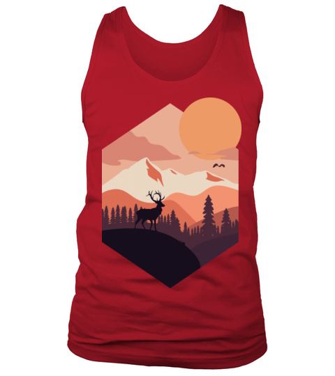 Mountain Deer Tank Top Unisex