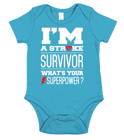 stroke survivor t shirts Short Sleeve Baby One-Piece