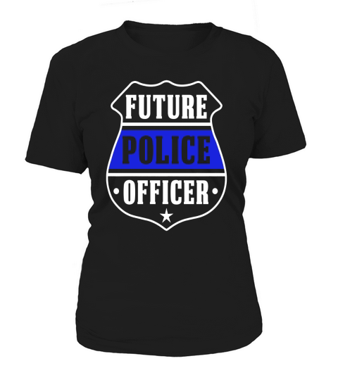 Future Police Officer T-shirt Blue Police America tee Women's T-Shirt