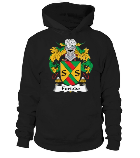 Furtado Family Crest Portuguese Family Crests Hoodie Unisex