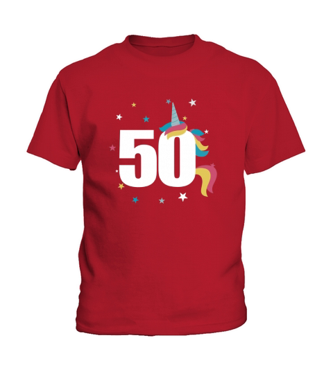 unicorn birthday  50th birthday black Kids T-Shirt