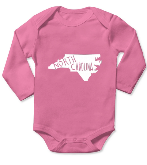 the state of north carolina no color Long Sleeve Baby One-Piece