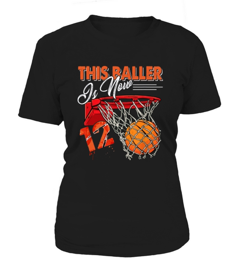 12th Birthday Basketball Funny 12 Years Old Kids Gift Women's T-Shirt