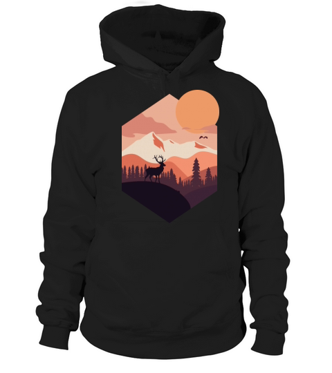 Mountain Deer Hoodie Unisex