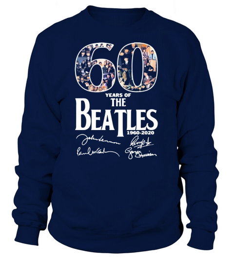 The Beatles 60th Anniversary 1960-2020 Signature Sweatshirt Unisex