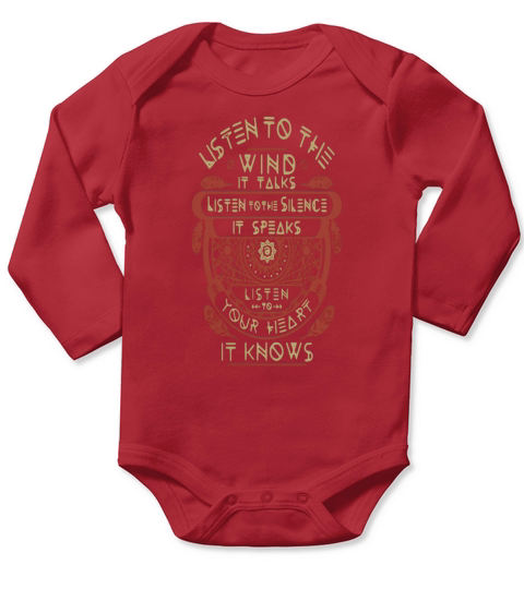 listen to the wind it talks listen to the silence - Mens Premium T-Shirt Long Sleeve Baby One-Piece