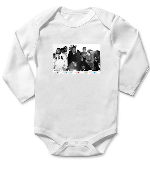 WU- FRIENDS Long Sleeve Baby One-Piece