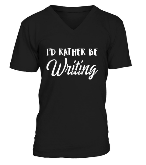 Grilling Day Id Rather be Writing V-Neck T-shirt