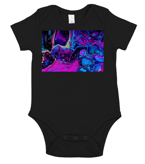 Acid Bath Wall Tapestry Short Sleeve Baby One-Piece