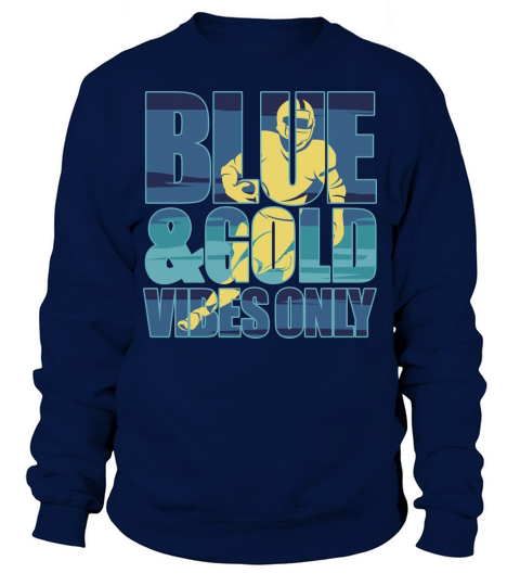 Blue and Gold Game Day Football SVG Sweatshirt Unisex
