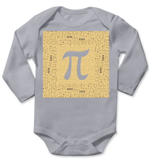 Pi(2) Long Sleeve Baby One-Piece