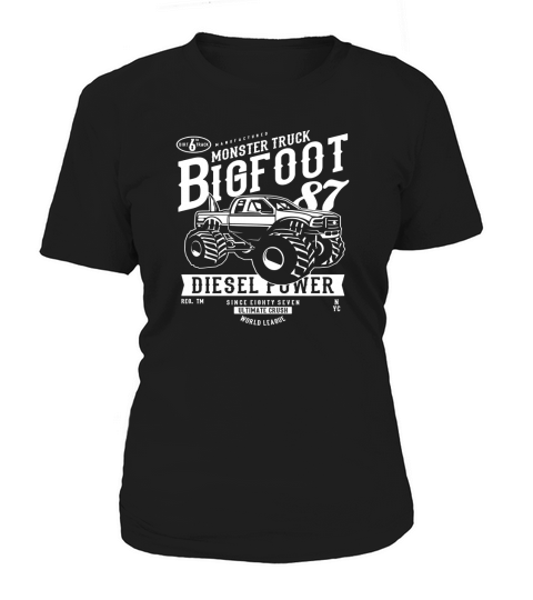 Monster truck Bigfoot T-shirt Vintage Graphic Design Shirt Women's T-Shirt