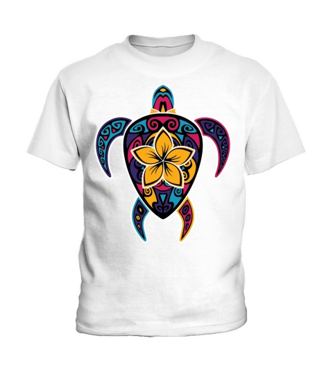 Hawaiian Tie Dye Sea Turtle Hawaii Lover Kids T-Shirt