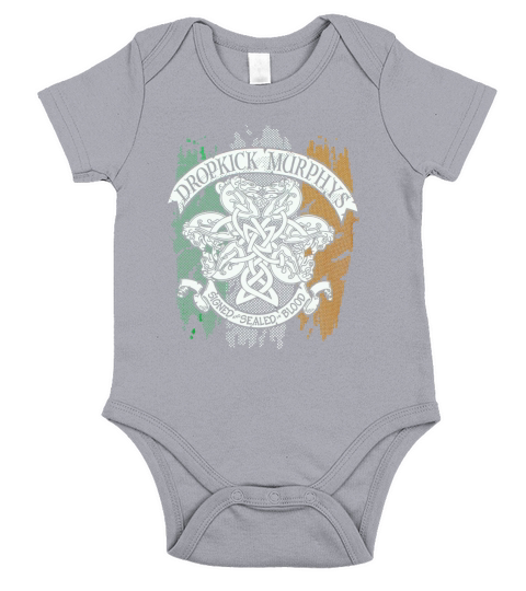Dropkick Murphys Knotwork Flag Short Sleeve Baby One-Piece