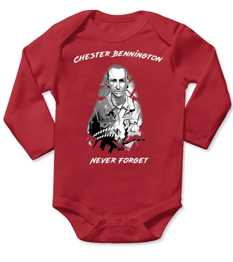 Chester Bennington RIP Never forget Long Sleeve Baby One-Piece