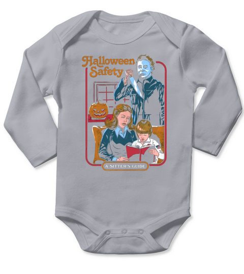 Michael Myers Halloween Safety a sitter’s guide shirt Long Sleeve Baby One-Piece
