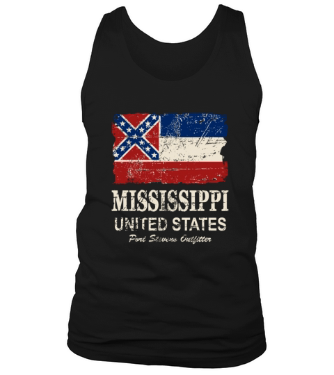 Mississippi Flag - Vintage Look Tank Top Unisex
