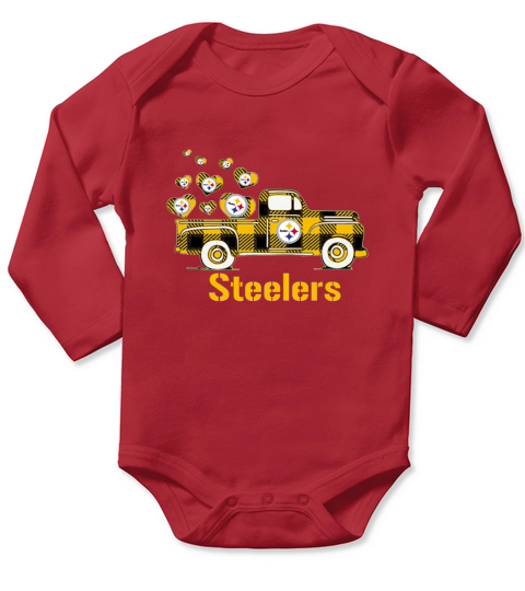 Love Truck Steeler Pittsburgh Steeler shirt Long Sleeve Baby One-Piece