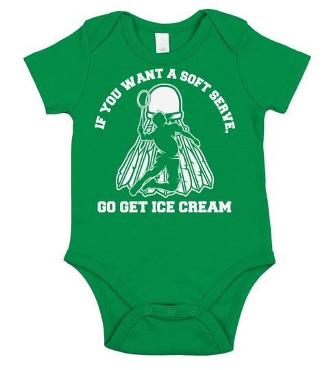 Badminton Joke Soft Serve Quote Short Sleeve Baby One-Piece