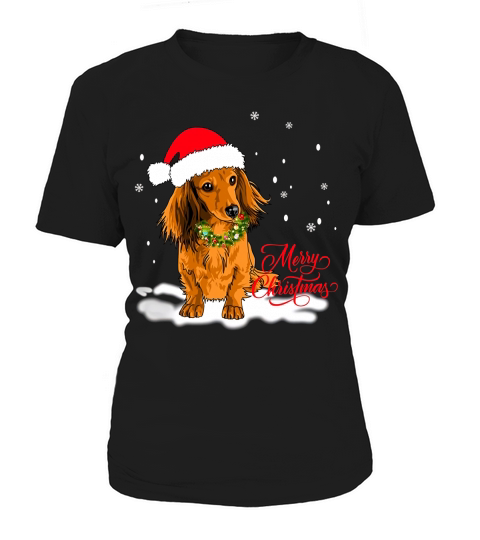 Dachshund Christmas Tshirts XL Women's T-Shirt