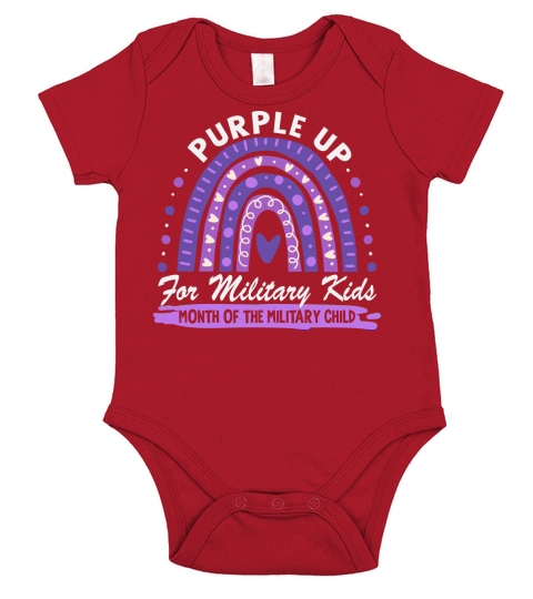 Month of the military child Short Sleeve Baby One-Piece