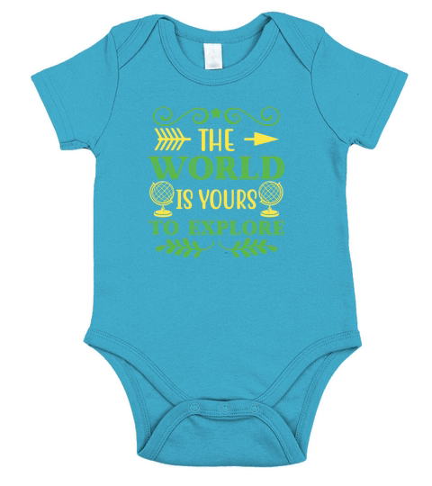 The World Is Yours To Explore Short Sleeve Baby One-Piece