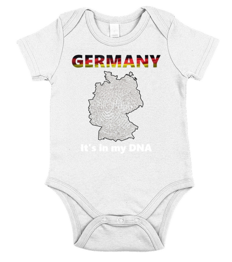Germany - Its in my DNA heritage pride shirt (white letter) Short Sleeve Baby One-Piece