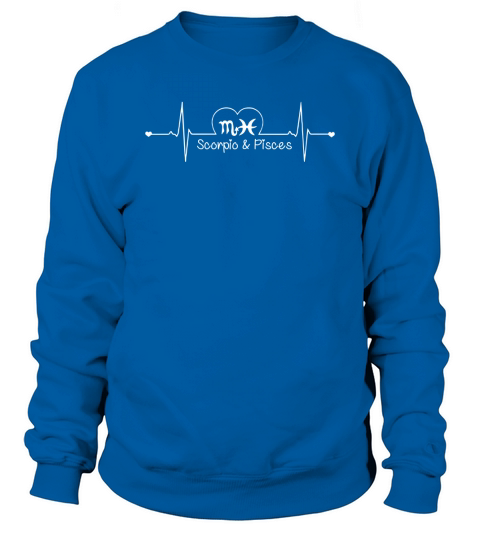 SCORPIO AND PISCES - ZODIAC HEARTBEAT Sweatshirt Unisex