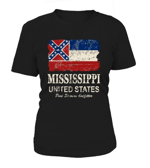 Mississippi Flag - Vintage Look Women's T-Shirt