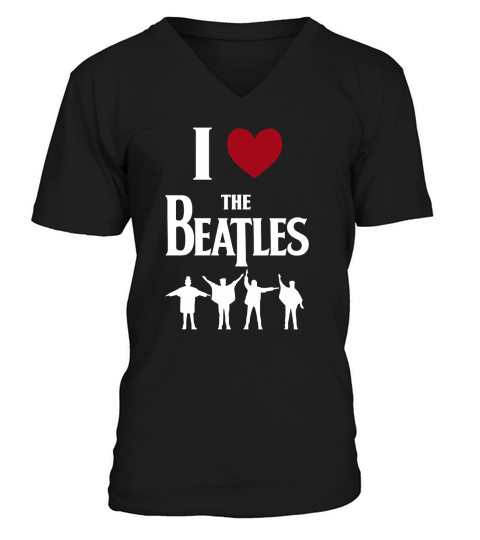 I love The Beatles V-Neck T-shirt