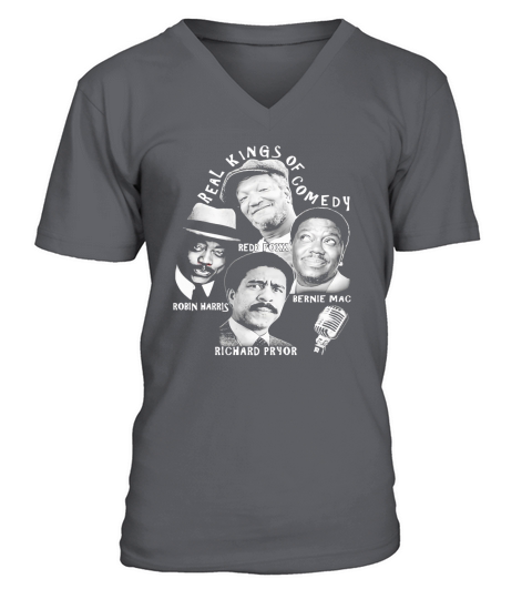 Real kings of comedy redd foxx robin harris bernie mac richard pryor V-Neck T-shirt