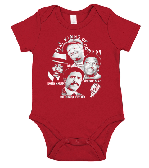Real kings of comedy redd foxx robin harris bernie mac richard pryor Short Sleeve Baby One-Piece