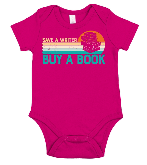 Funny Ideas Save A Writer Short Sleeve Baby One-Piece