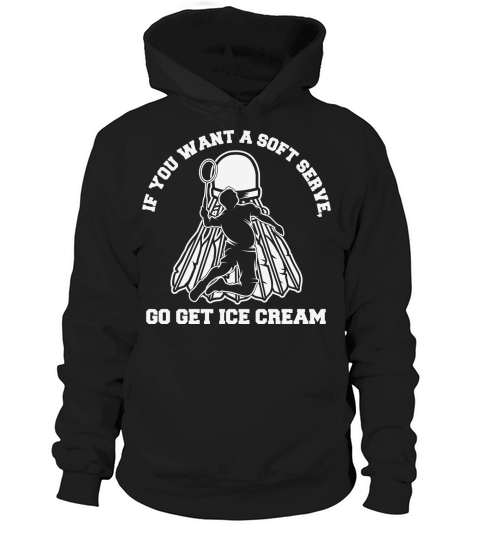 Badminton Joke Soft Serve Quote Hoodie Unisex