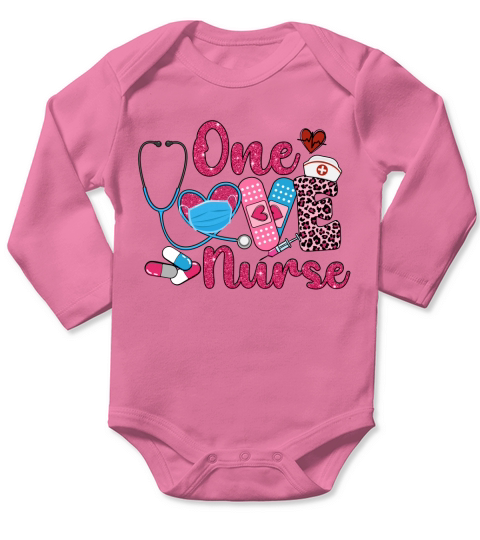 One love nurse Long Sleeve Baby One-Piece