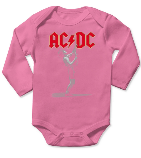AC  DC BAND Long Sleeve Baby One-Piece