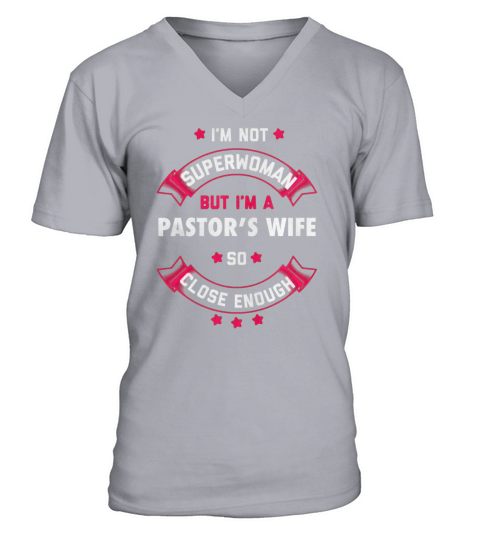 Pastor Wife Shirt First Lady Pastoral T Shirt Women V-Neck T-shirt
