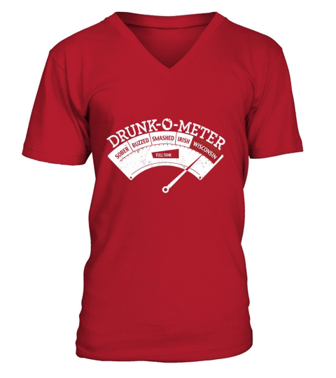 WISCONSIN DRUNK-O-METER T-Shirt V-Neck T-shirt