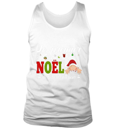 Le premier Noel de bebe a linterieur shirt - Baby Onesie Tank Top Unisex