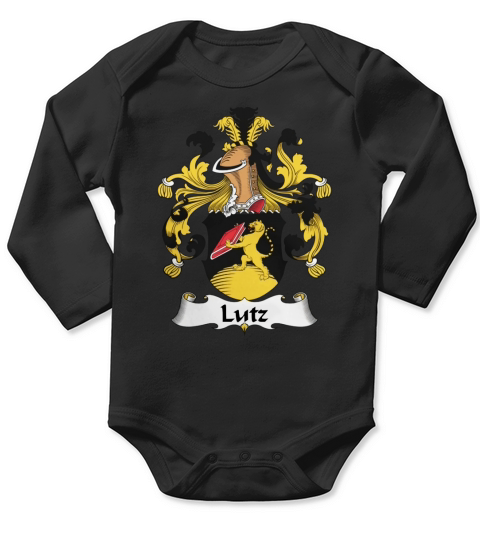 Lutz Family Crest German Family Crests Long Sleeve Baby One-Piece