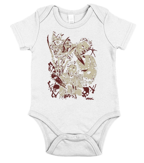 Horror Movie Short Sleeve Baby One-Piece